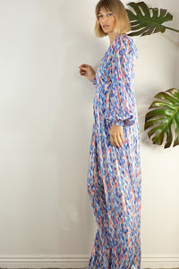 BACK OPEN WIDE PANTS JUMPSUIT