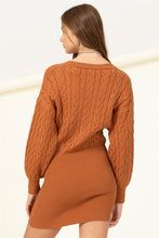 Load image into Gallery viewer, Choose Chic Cable-Knit Mini Dress
