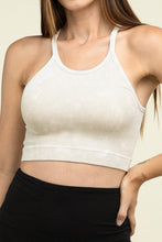 Load image into Gallery viewer, Washed Ribbed Seamless Cropped Cami Top
