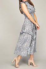 Load image into Gallery viewer, Tiered maxi dress with ruffle trim
