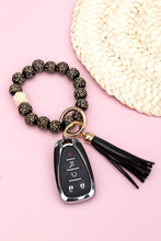 Load image into Gallery viewer, Leopard Beaded Key Ring
