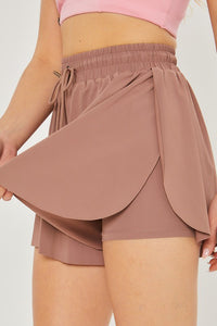 Two In One Drawstring Shorts