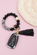 Load image into Gallery viewer, Silicone Color Block Print Key Ring Bracelet
