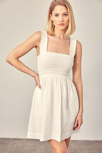 Load image into Gallery viewer, SMOCKED RUFFLE DETAIL DRESS
