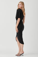 Load image into Gallery viewer, ONE SHOULDER DRAPE JERSEY DRESS
