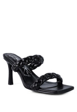 Load image into Gallery viewer, BELADONA BRAIDED STRAP MID HEEL SANDAL
