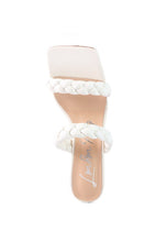 Load image into Gallery viewer, BELADONA BRAIDED STRAP MID HEEL SANDAL
