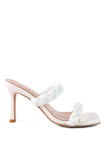 BELADONA BRAIDED STRAP MID HEEL SANDAL