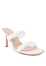 Load image into Gallery viewer, BELADONA BRAIDED STRAP MID HEEL SANDAL
