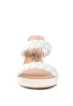 Load image into Gallery viewer, BELADONA BRAIDED STRAP MID HEEL SANDAL
