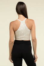 Load image into Gallery viewer, Washed Ribbed Seamless Cropped Cami Top
