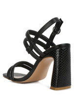 Load image into Gallery viewer, AVIANNA Slim Block Heel Sandal
