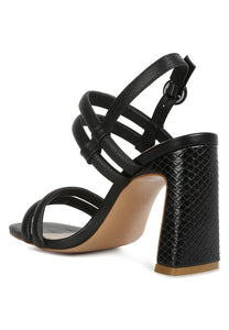 AVIANNA Slim Block Heel Sandal