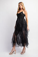 Load image into Gallery viewer, LOVELY TULLE MIDI CROCHET DRESS
