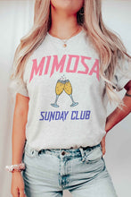 Load image into Gallery viewer, PLUS SIZE MIMOSA SUNDAY CLUB GRAPHIC TEE
