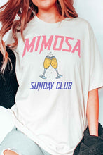 Load image into Gallery viewer, PLUS SIZE MIMOSA SUNDAY CLUB GRAPHIC TEE
