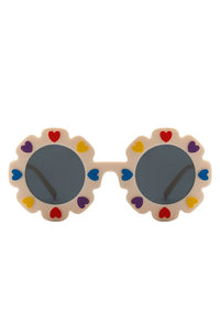 Children Junior Round Circle Heart Sunglasses