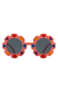 Children Junior Round Circle Heart Sunglasses