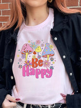 Load image into Gallery viewer, 70s Retro Be Happy Graphic Tee
