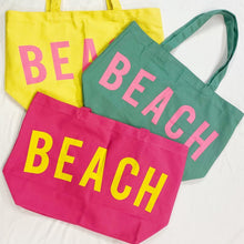 Load image into Gallery viewer, Well Made Beach Canvas Tote
