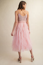 Load image into Gallery viewer, LOVELY TULLE MIDI CROCHET DRESS
