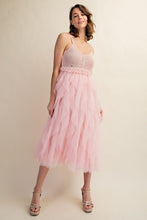 Load image into Gallery viewer, LOVELY TULLE MIDI CROCHET DRESS
