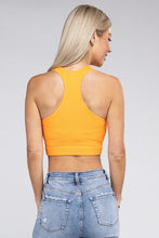 Load image into Gallery viewer, Ribbed Cropped Racerback Tank Top
