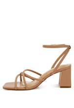 Load image into Gallery viewer, Alyona Low Block Heel Strappy Sandals
