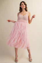 Load image into Gallery viewer, LOVELY TULLE MIDI CROCHET DRESS
