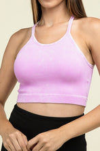 Load image into Gallery viewer, Washed Ribbed Seamless Cropped Cami Top
