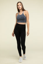 Load image into Gallery viewer, Washed Ribbed Seamless Cropped Cami Top
