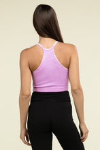 Load image into Gallery viewer, Washed Ribbed Seamless Cropped Cami Top
