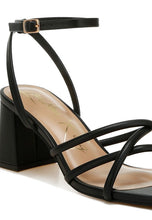 Load image into Gallery viewer, Alyona Low Block Heel Strappy Sandals
