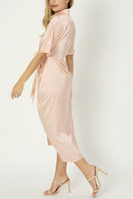 Load image into Gallery viewer, Satin wrap dress
