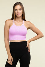 Load image into Gallery viewer, Washed Ribbed Seamless Cropped Cami Top
