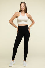 Load image into Gallery viewer, Washed Ribbed Seamless Cropped Cami Top
