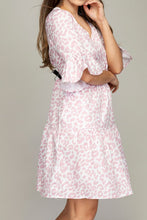 Load image into Gallery viewer, V neck tiered dress with
