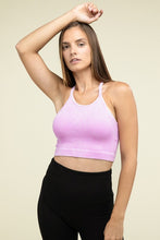 Load image into Gallery viewer, Washed Ribbed Seamless Cropped Cami Top
