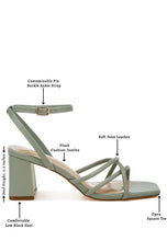 Load image into Gallery viewer, Alyona Low Block Heel Strappy Sandals
