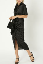 Load image into Gallery viewer, Satin wrap dress
