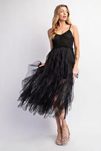 Load image into Gallery viewer, LOVELY TULLE MIDI CROCHET DRESS
