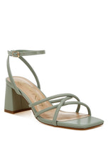 Load image into Gallery viewer, Alyona Low Block Heel Strappy Sandals
