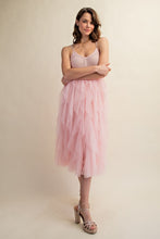 Load image into Gallery viewer, LOVELY TULLE MIDI CROCHET DRESS
